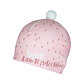 čepice bjež HEART pink