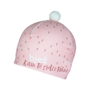 čepice HEART pink