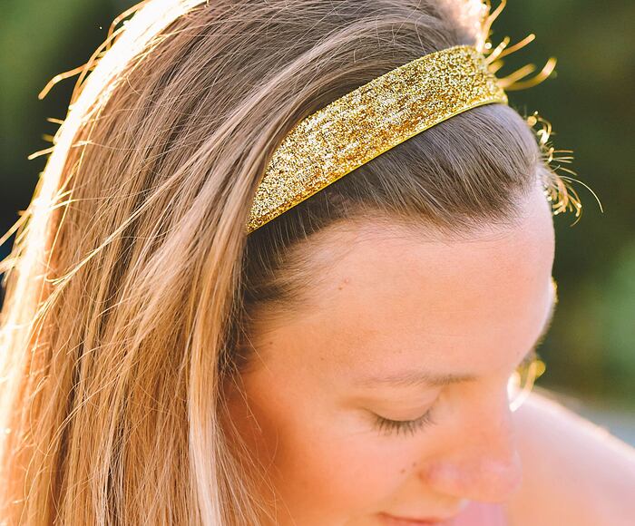 čelenka bjež STYLE glitter GOLD
