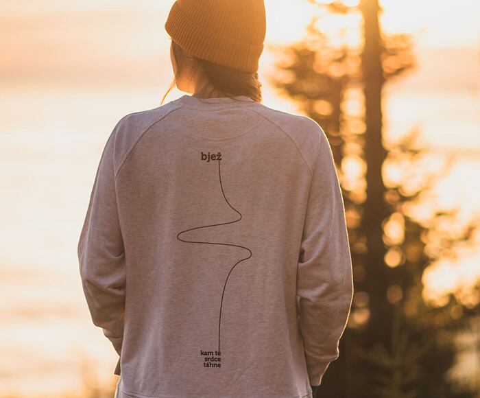 Mikina bjež Organic Heather