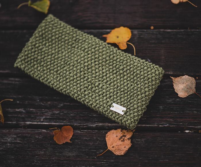 čelenka bjež MERINO olive
